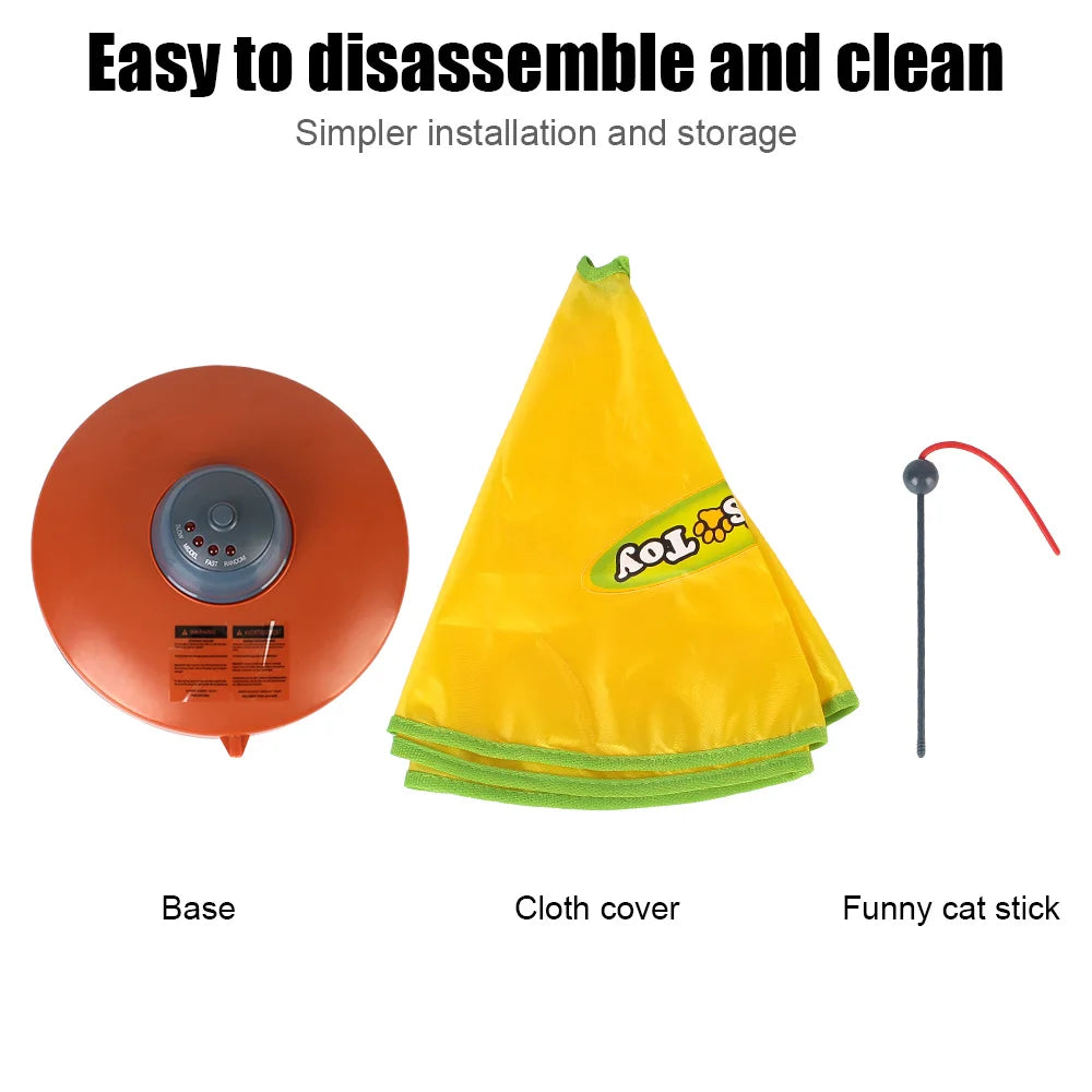 Automatic Toy Plate Motion Undercover Mouse Feather