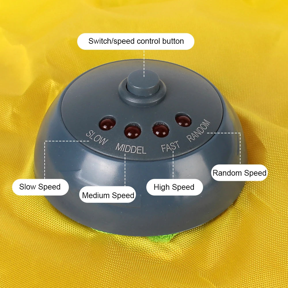 Automatic Toy Plate Motion Undercover Mouse Feather