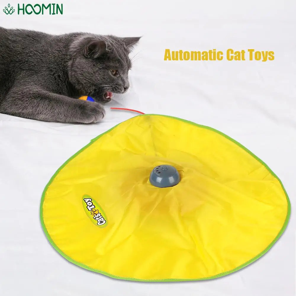 Automatic Toy Plate Motion Undercover Mouse Feather