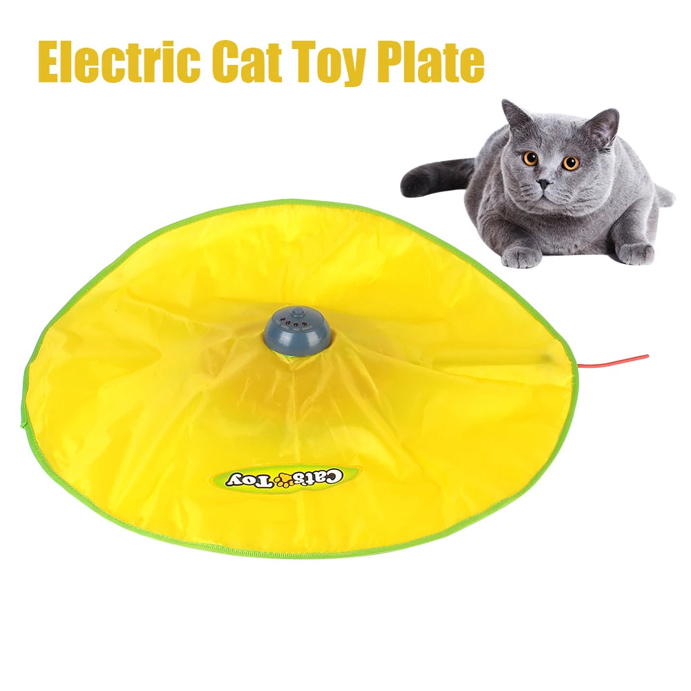 Automatic Toy Plate Motion Undercover Mouse Feather