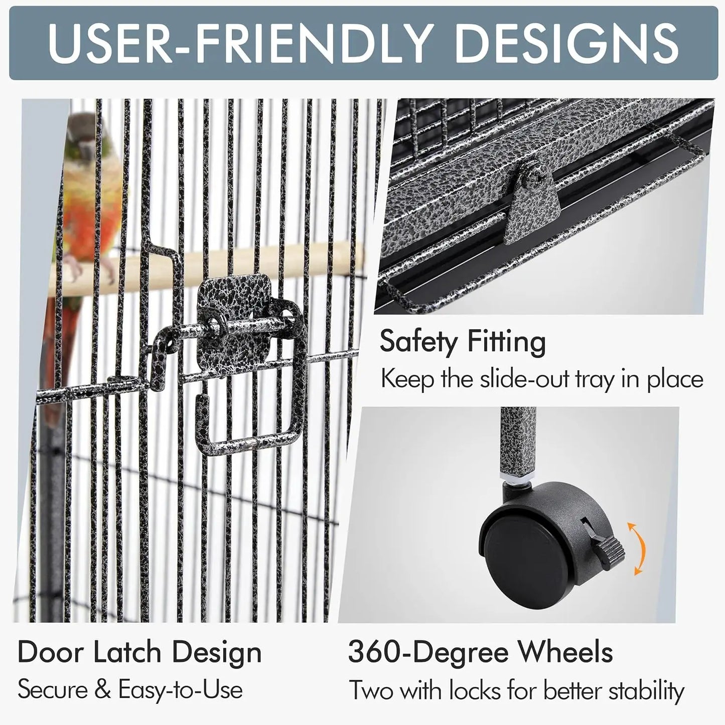 40 Inch Wrought Iron Bird Cage