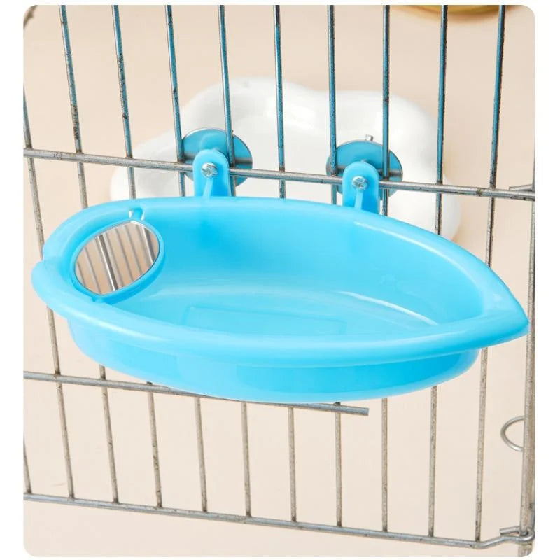 Mirrored Bird Bath Basin Shower Mirror