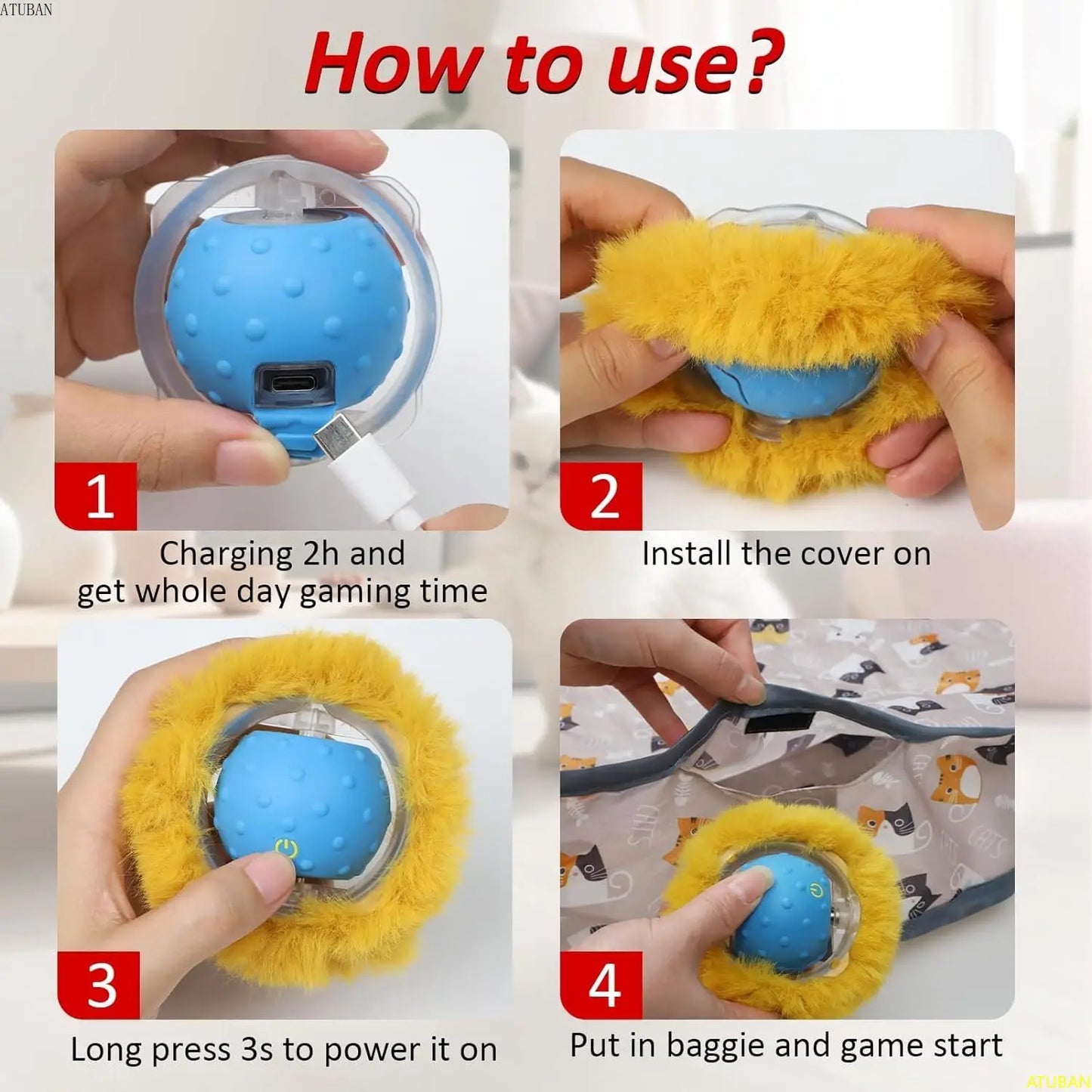 Hide Seek Cats Hiding Cover Exercise Toy