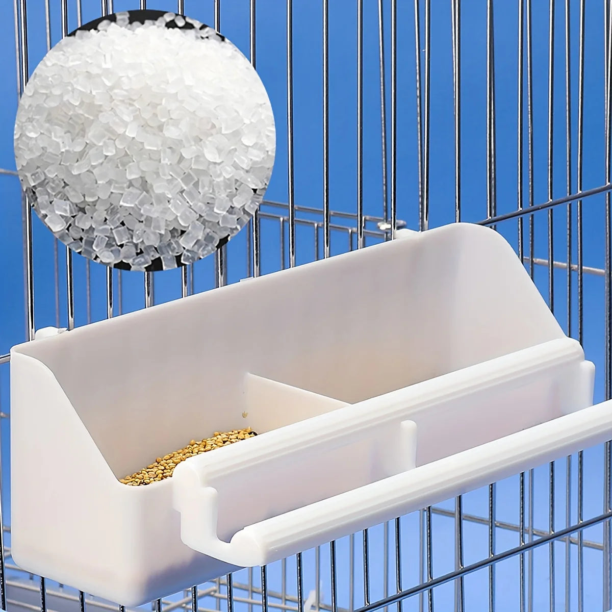 1 pc - Double grid stand bird