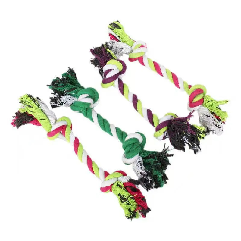 1PC Dog Toy Carrot Knot Rope Ball Cotton Rope Dumbbell Durable Braided Bite Resistant Pet Supplies