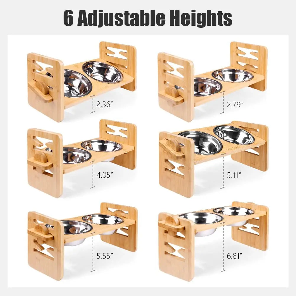 ATUBAN Adjustable Durable Bamboo Stand