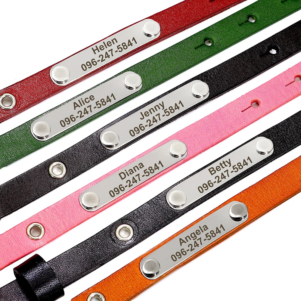 Personalized Leather Necklace