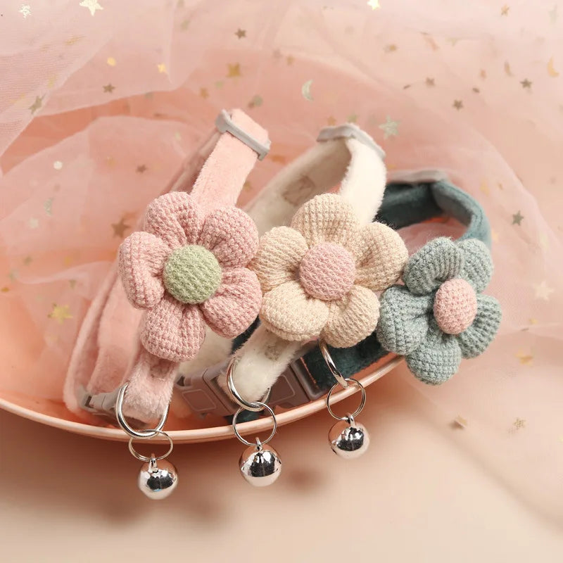 Cute Cartoon Pet Collar Soft Polyester