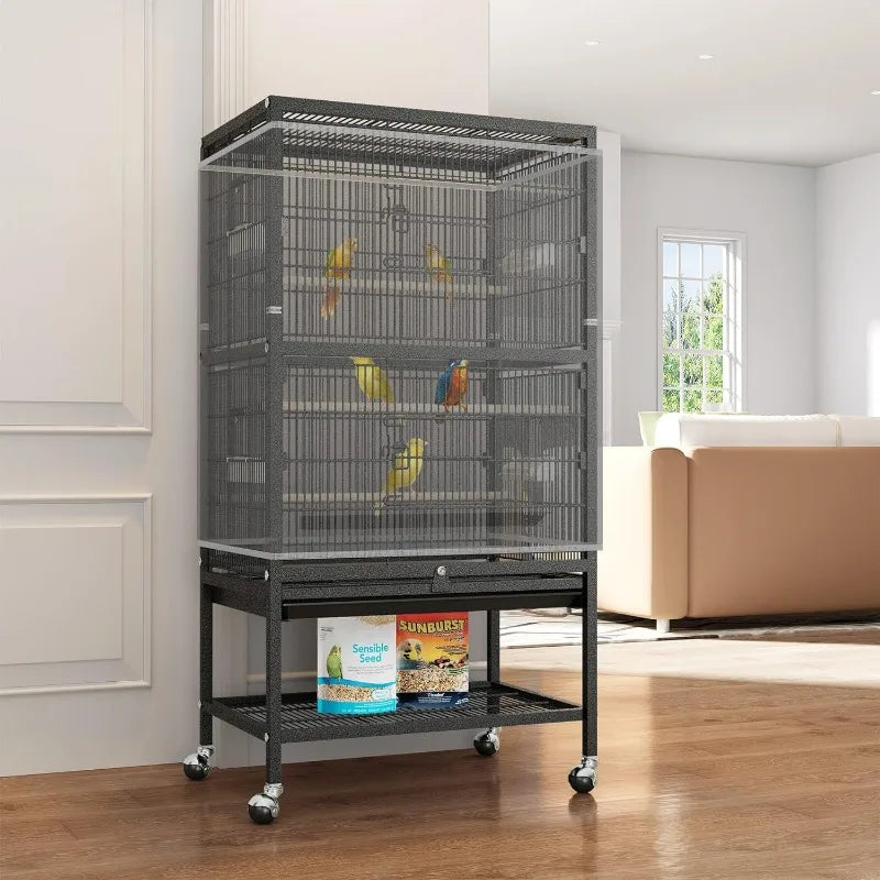 52 inches Birdcage Cover and Bird Cage Seed Catcher