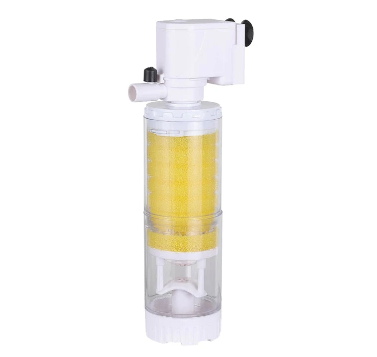 220V 3 in 1 Aquarium Multifunction Filter Pump Oxygen 4 Layers Filter Aquarium Internal Filter Material Air Pump