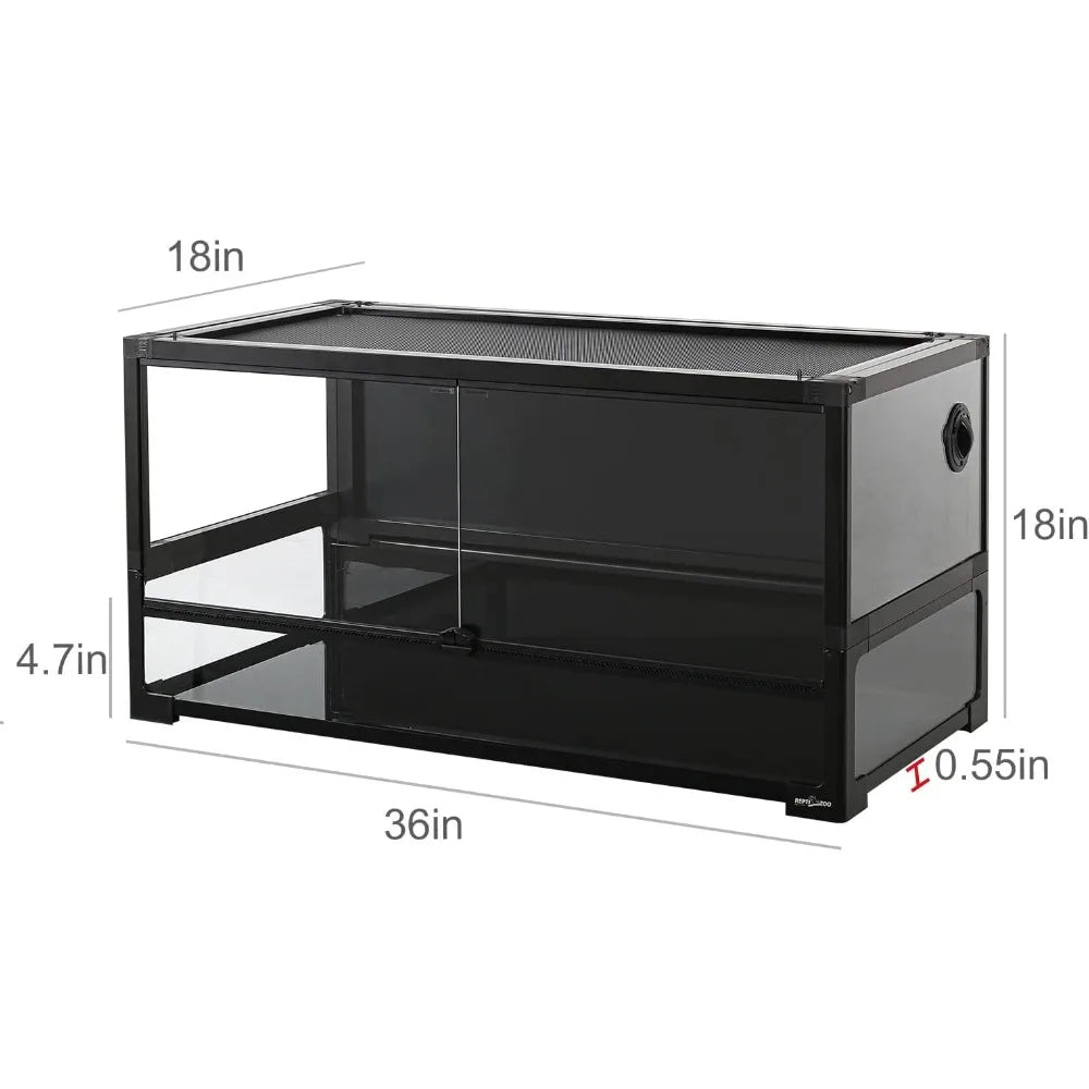 50 Gallon Tempered Glass Large Terrarium Tank