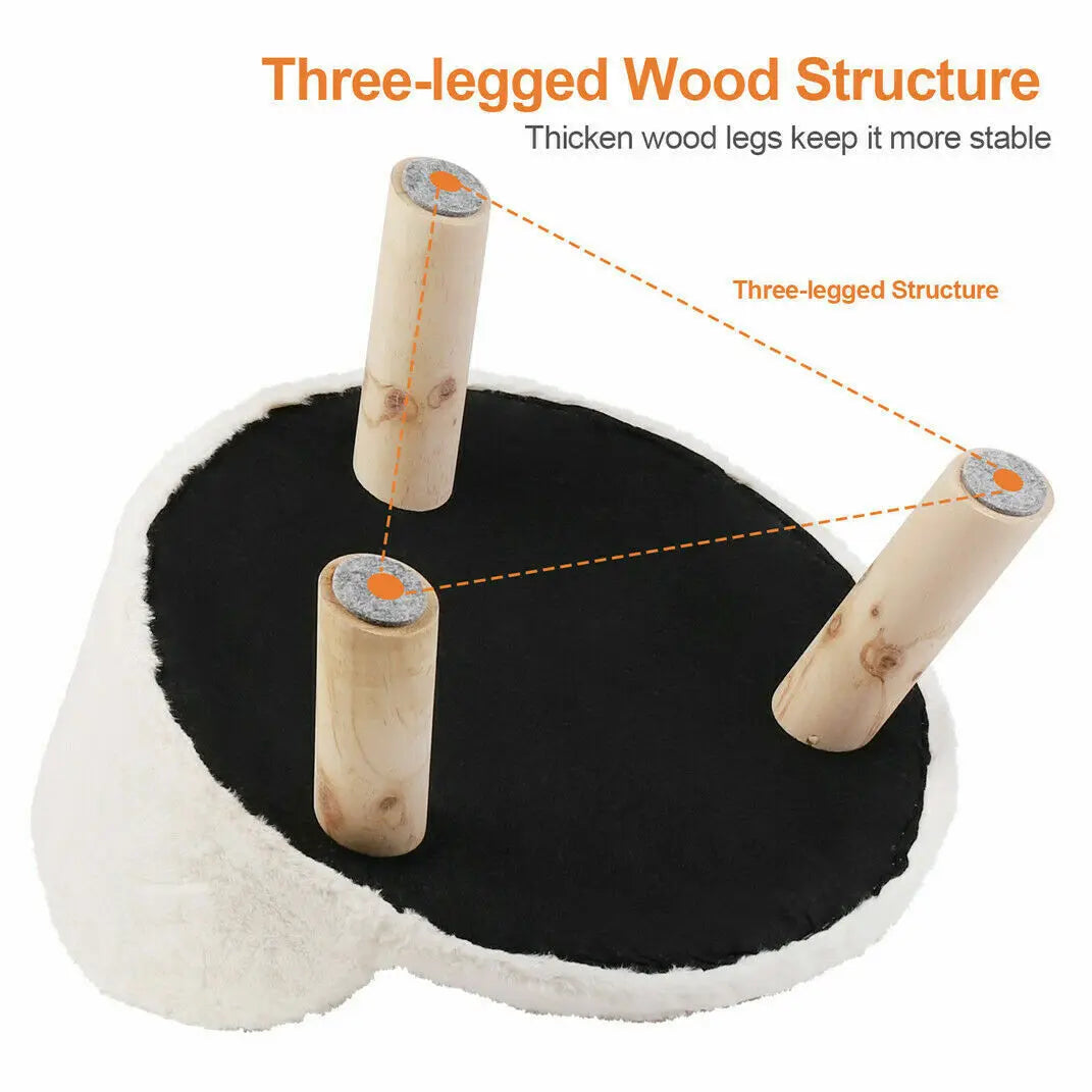 Luxury Fabric Couch Wood Legs Small Pets