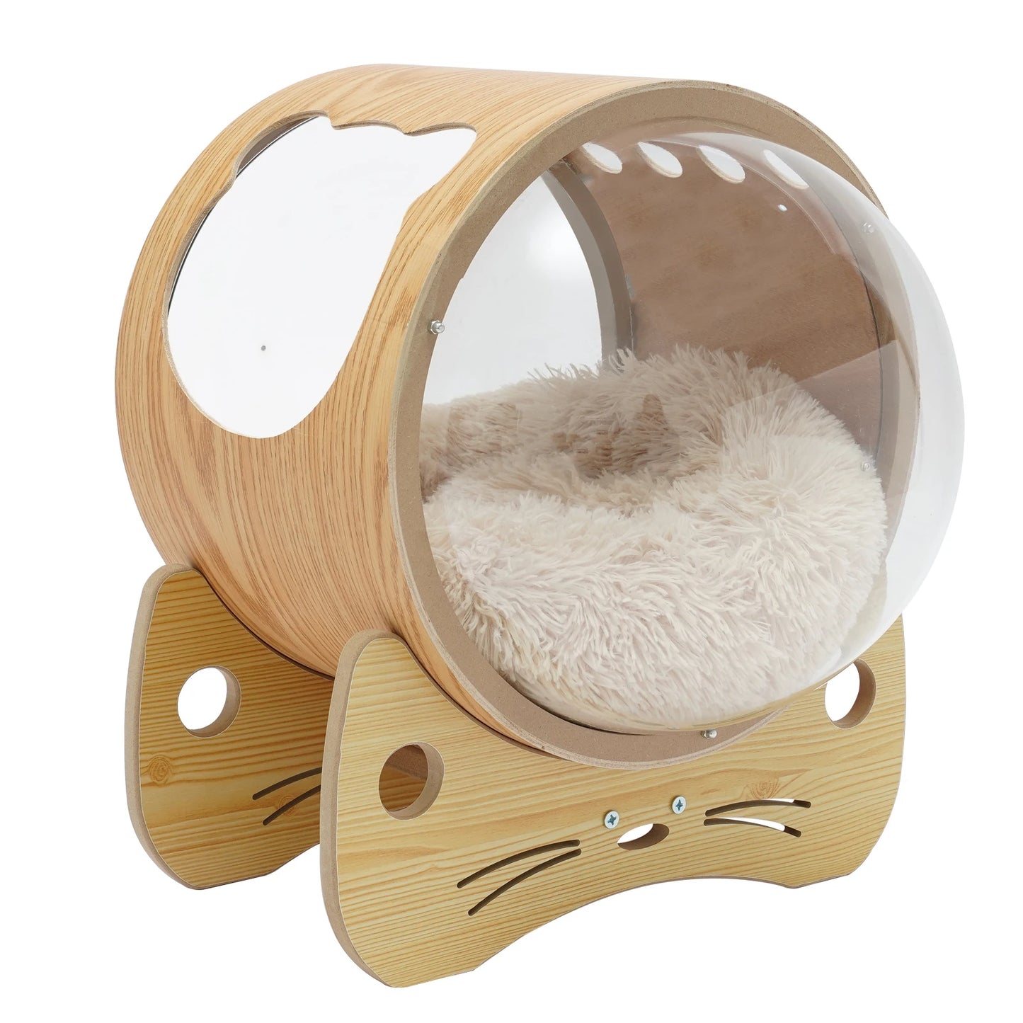 Wooden Window Capsule-shaped Indoor Cushion