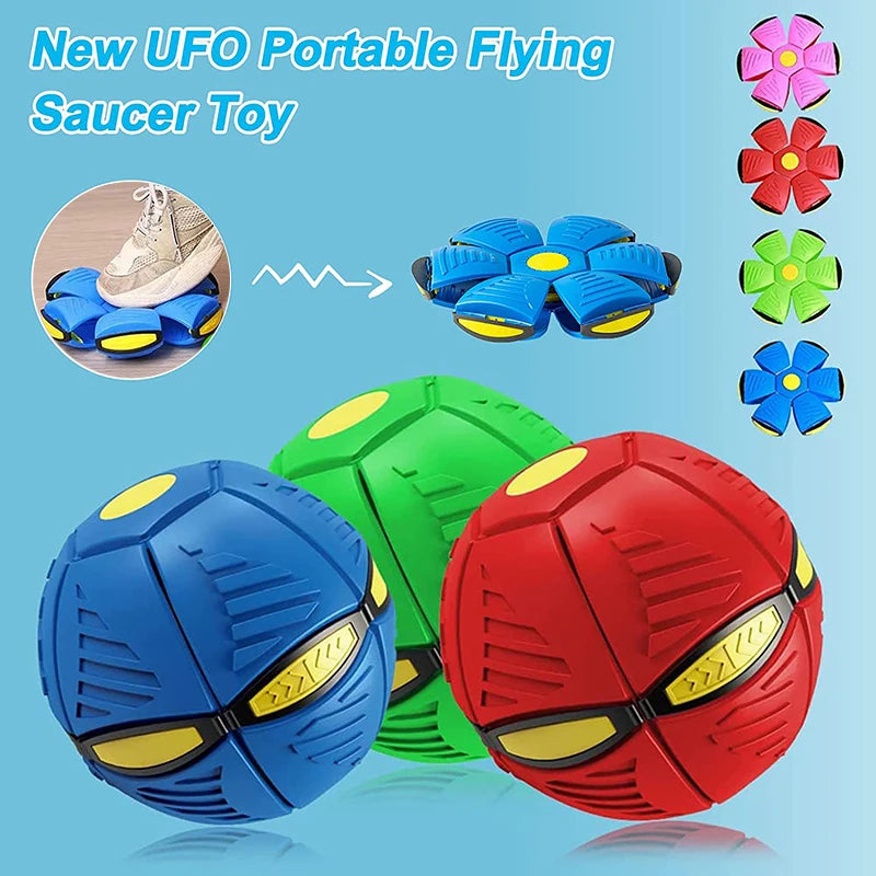 Interactive Flying Saucer Magic Funny Pet Toy Flying Saucer Outdoor