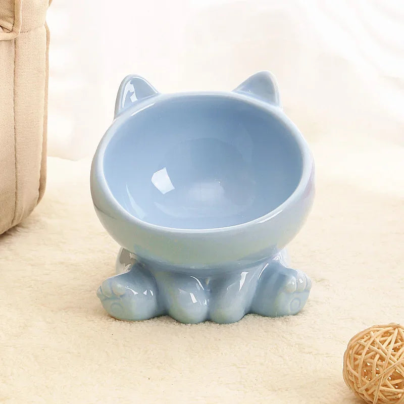 Pet Accessories Ceramic Diagonal High Feet Cute
