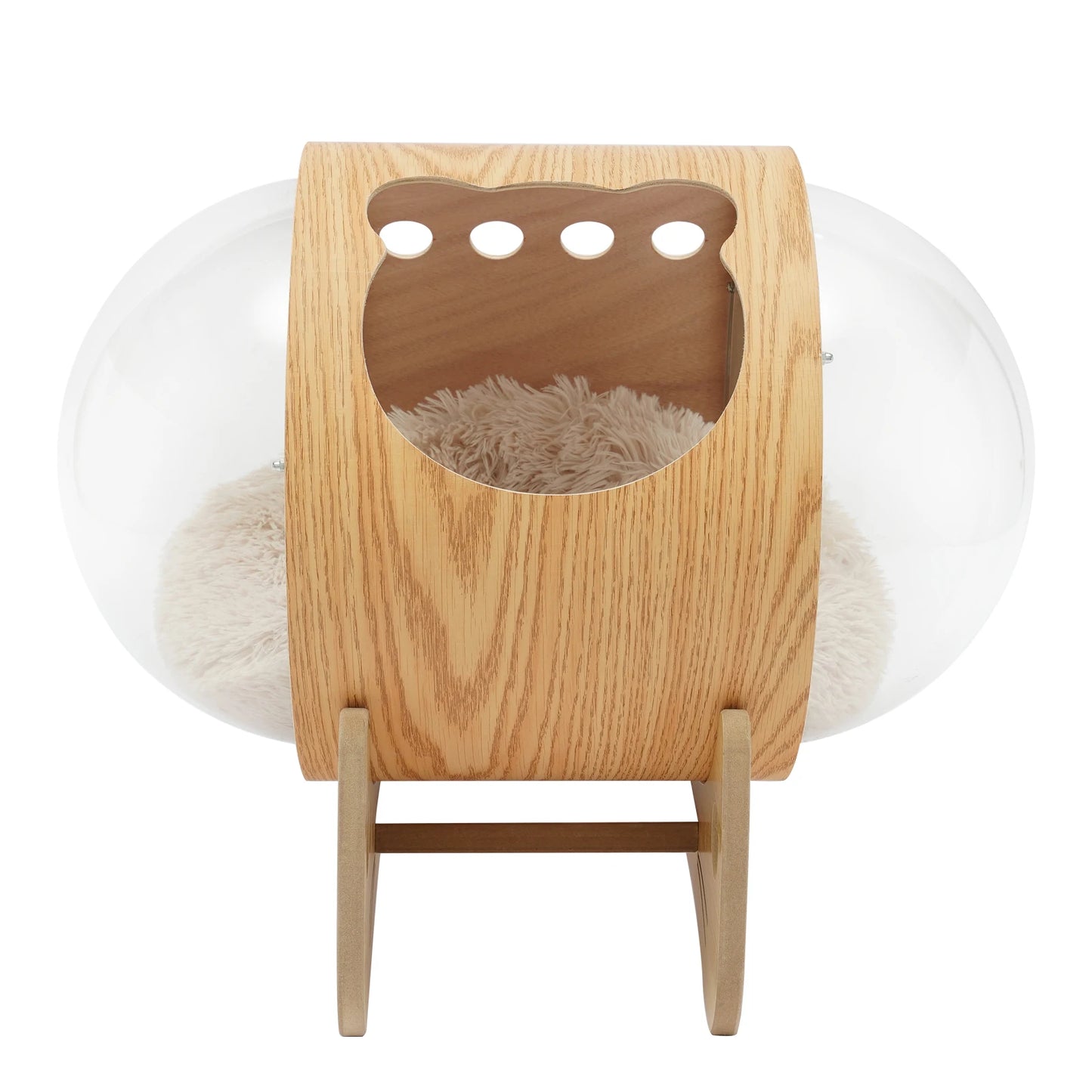 Wooden Window Capsule-shaped Indoor Cushion