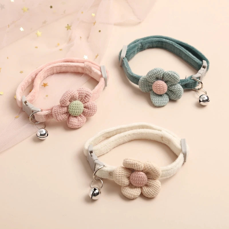 Cute Cartoon Pet Collar Soft Polyester