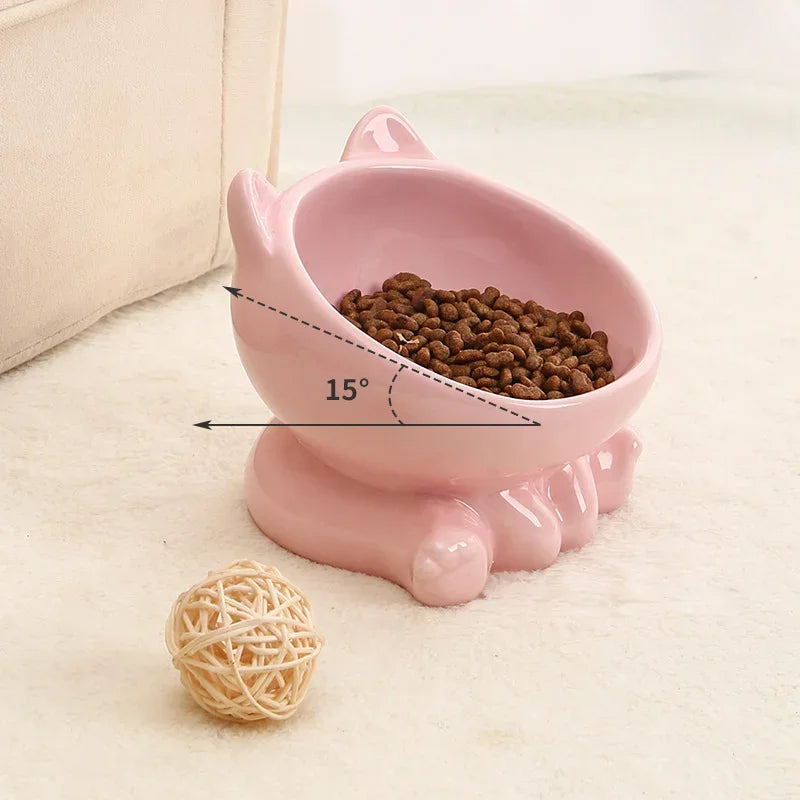 Pet Accessories Ceramic Diagonal High Feet Cute
