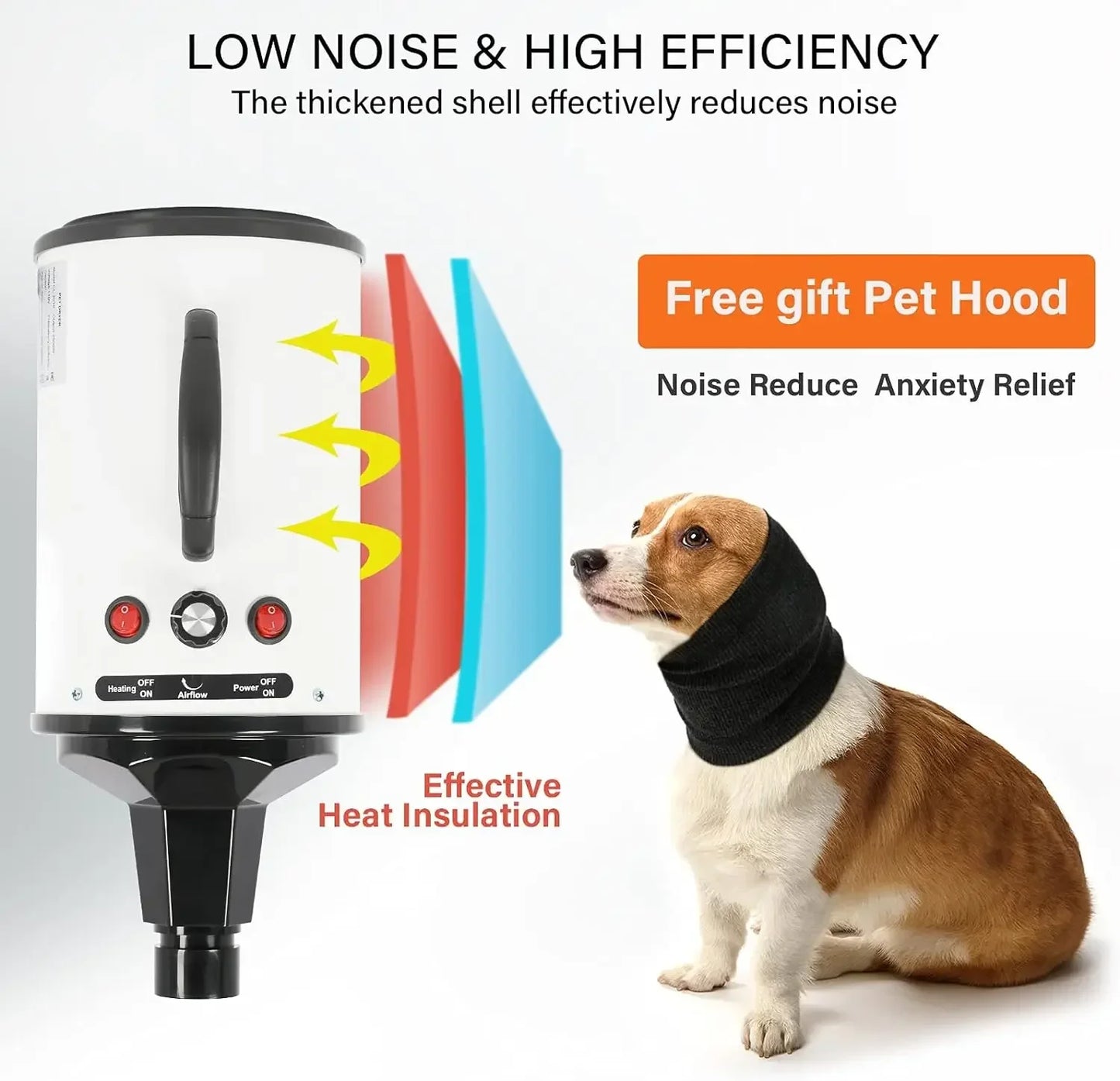 2800W Blower Warm Wind Secador Fast Silent Stepless Speed Regulation