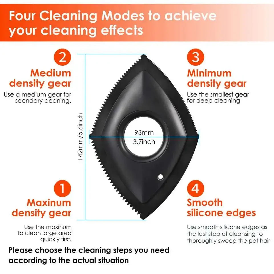 4 Modes Pet Comb Brush Detailer
