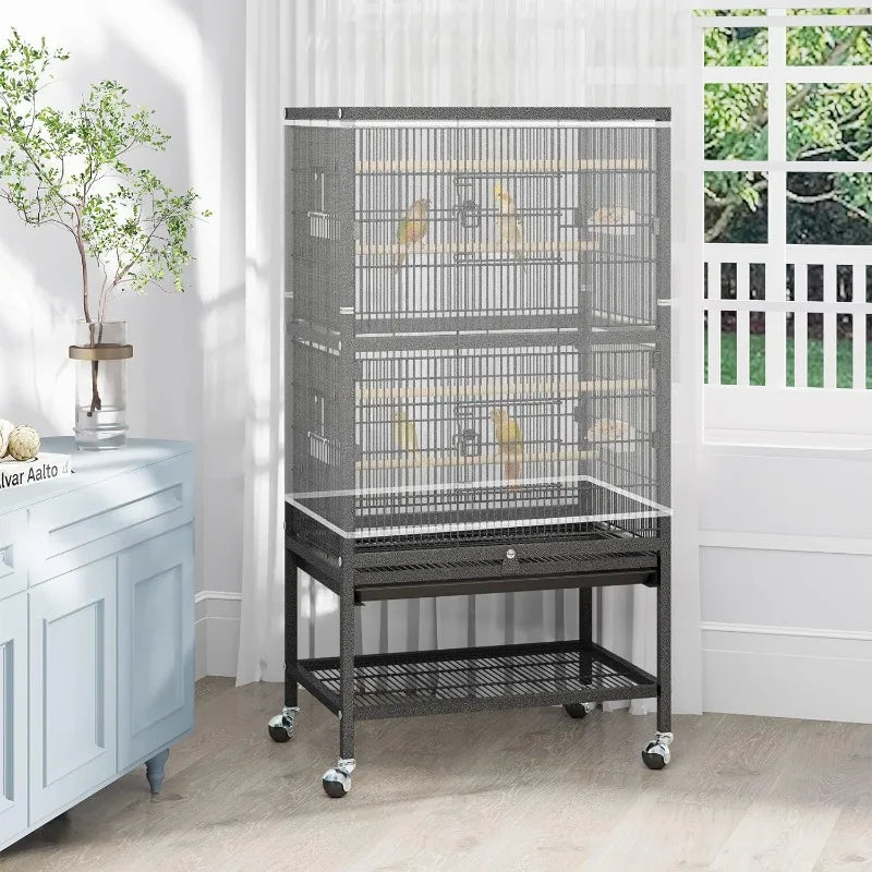 52 inches Birdcage Cover and Bird Cage Seed Catcher