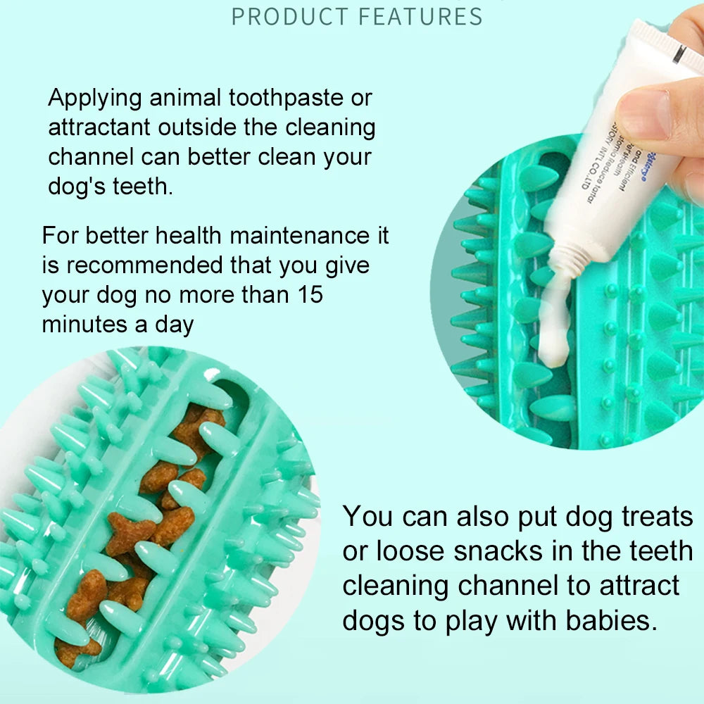 Squeaky Teeth Chew Stick Interactive Dog Toys for Aggressive Chewers