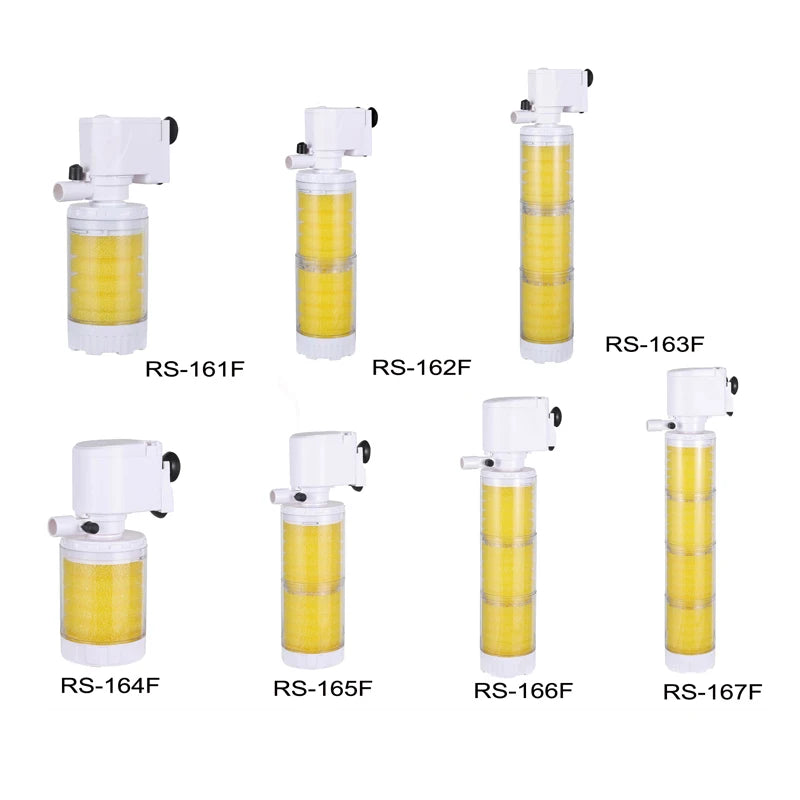220V 3 in 1 Aquarium Multifunction Filter Pump Oxygen 4 Layers Filter Aquarium Internal Filter Material Air Pump