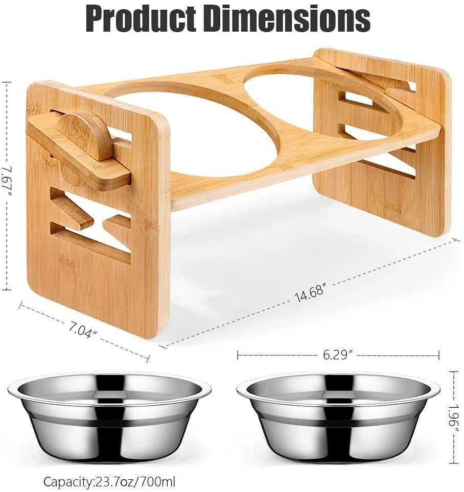 ATUBAN Adjustable Durable Bamboo Stand