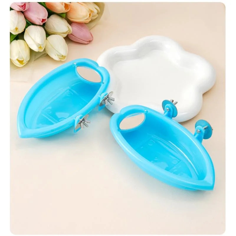 Mirrored Bird Bath Basin Shower Mirror
