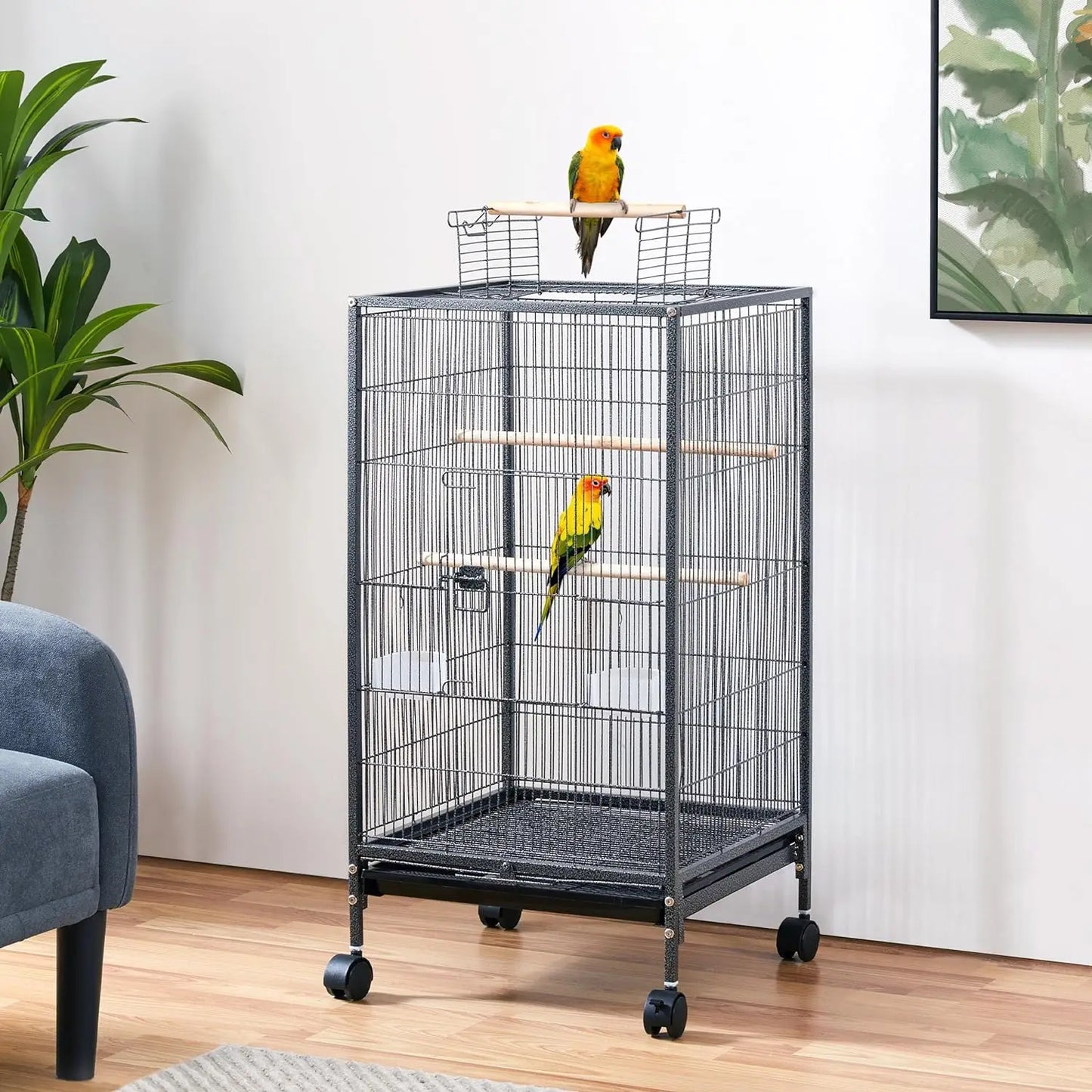 40 Inch Wrought Iron Bird Cage