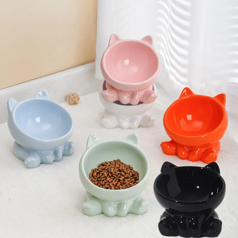 Pet Accessories Ceramic Diagonal High Feet Cute