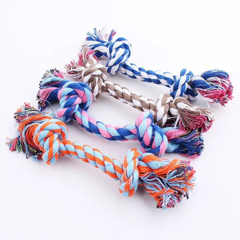 1 pcs New Random toy durable hemp rope knot
