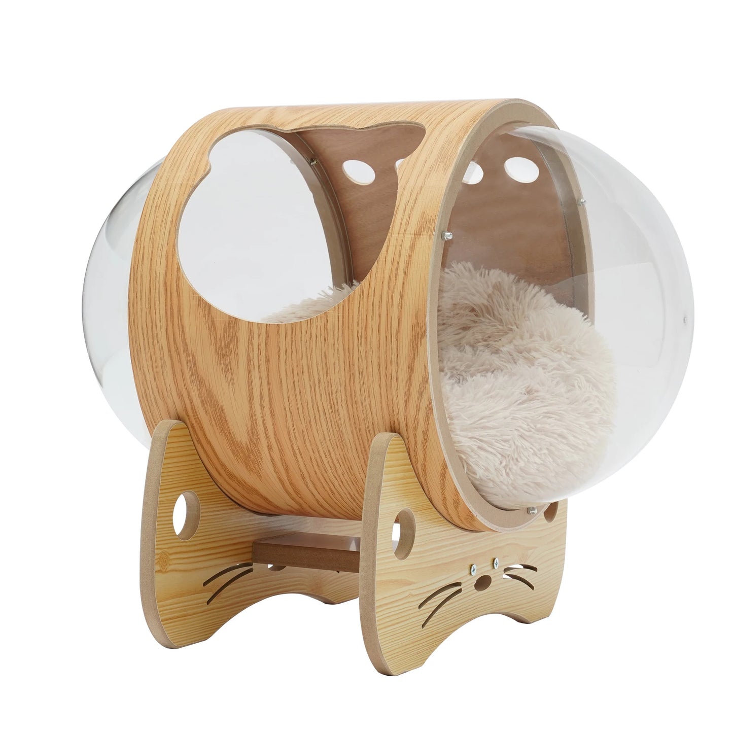 Wooden Window Capsule-shaped Indoor Cushion