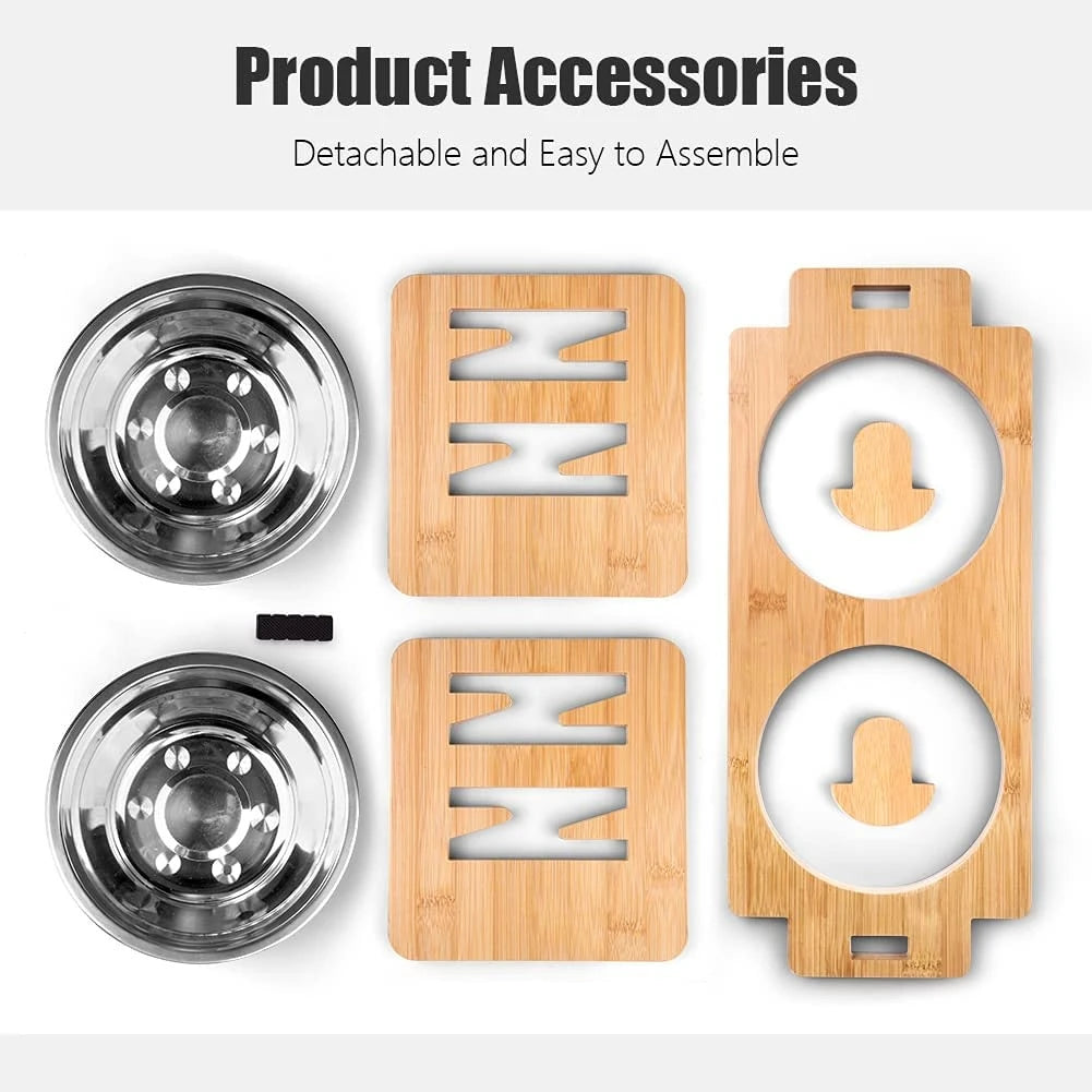 ATUBAN Adjustable Durable Bamboo Stand