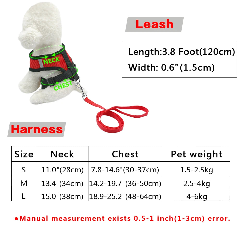 Leash Reflective Harnesses