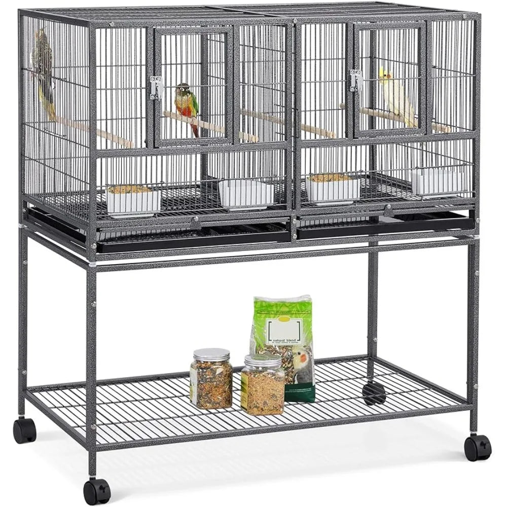 Bird Cage, 41.5 "stackable Separation Rolling Bracket