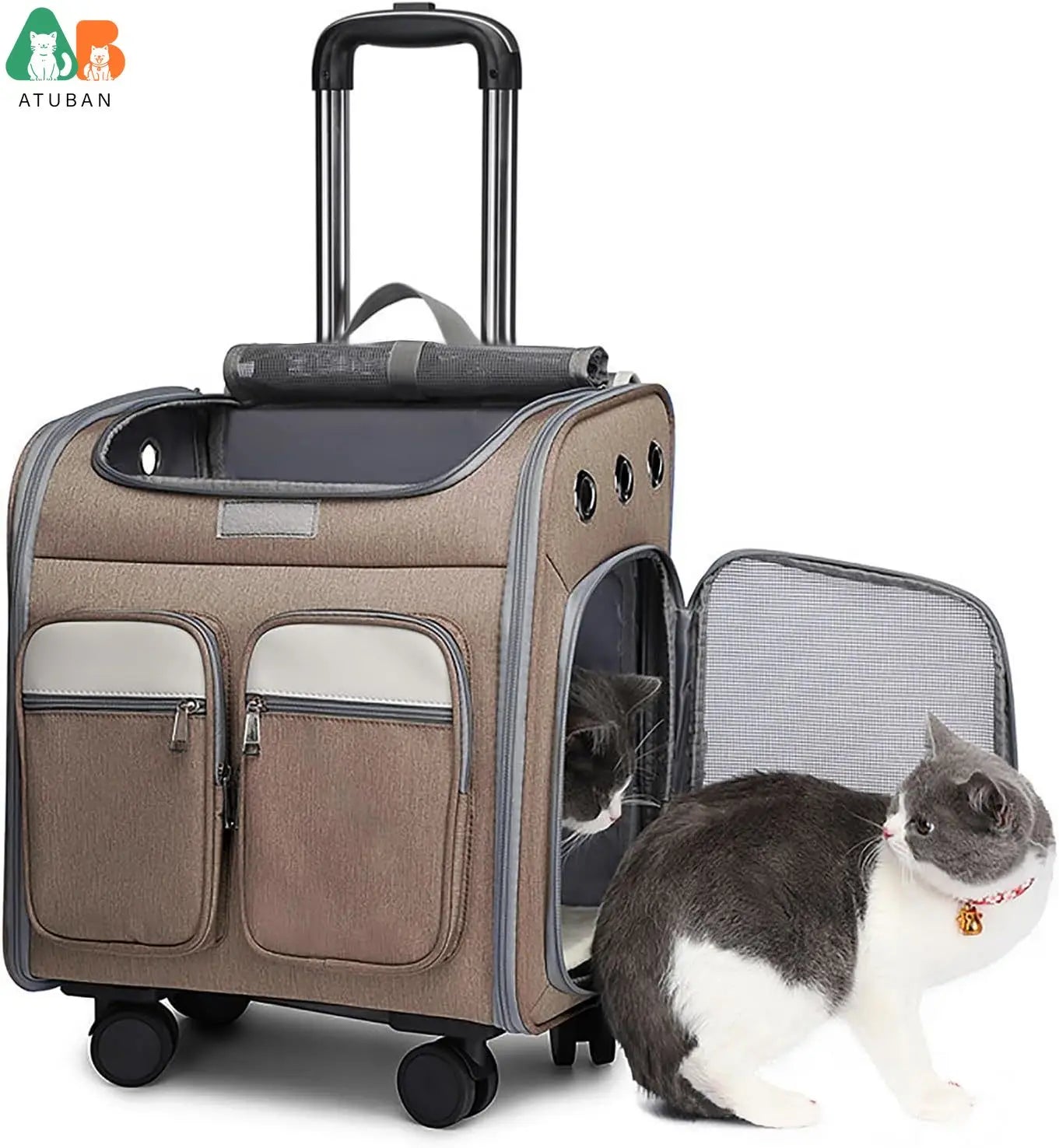 Small Dogs Cats Airline Approved Telescopic Handle