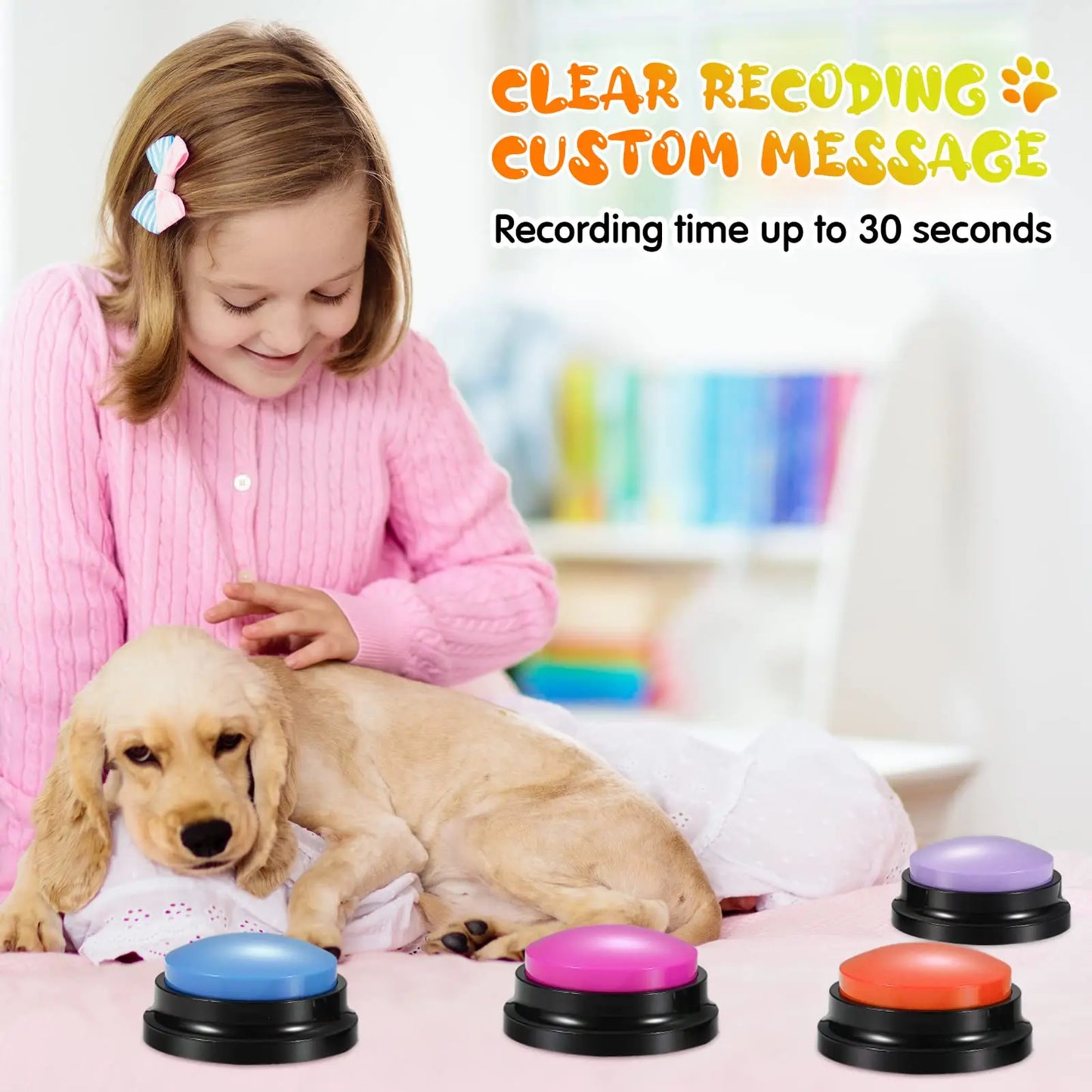 Button Pet Toys Dog Buttons for Communication