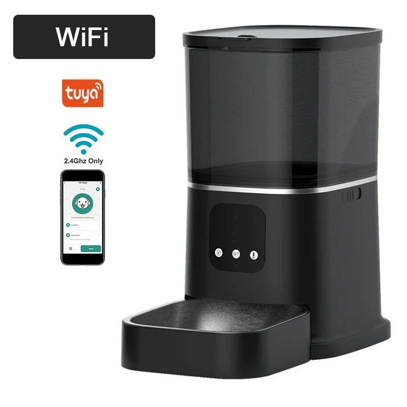 Video Camera Smart Timing Pet Feeder WiFi APP Intelligent