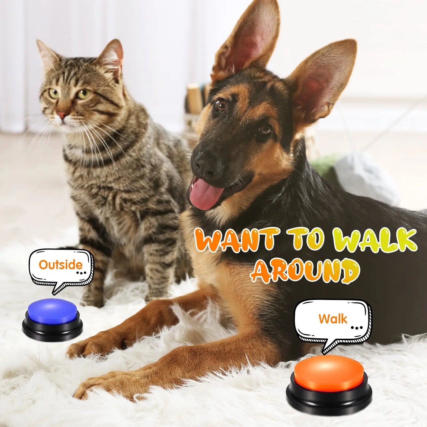 Button Pet Toys Dog Buttons for Communication