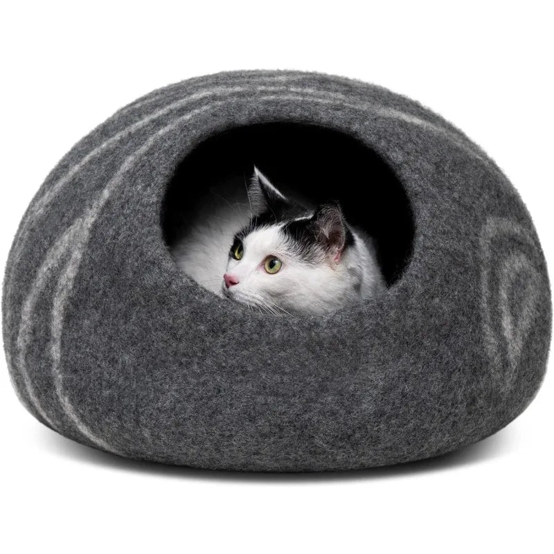 Cat Bed Cave Wool Bed Cats and Kittens