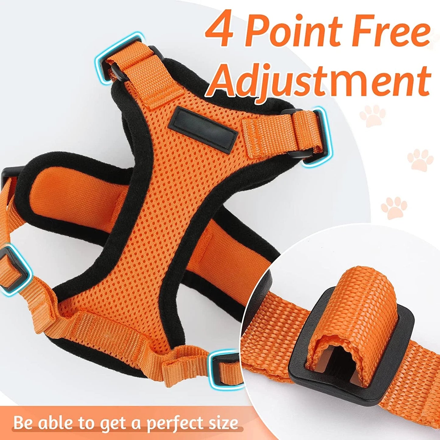 Walking,Escape Proof Soft Adjustable Vest Harnesses