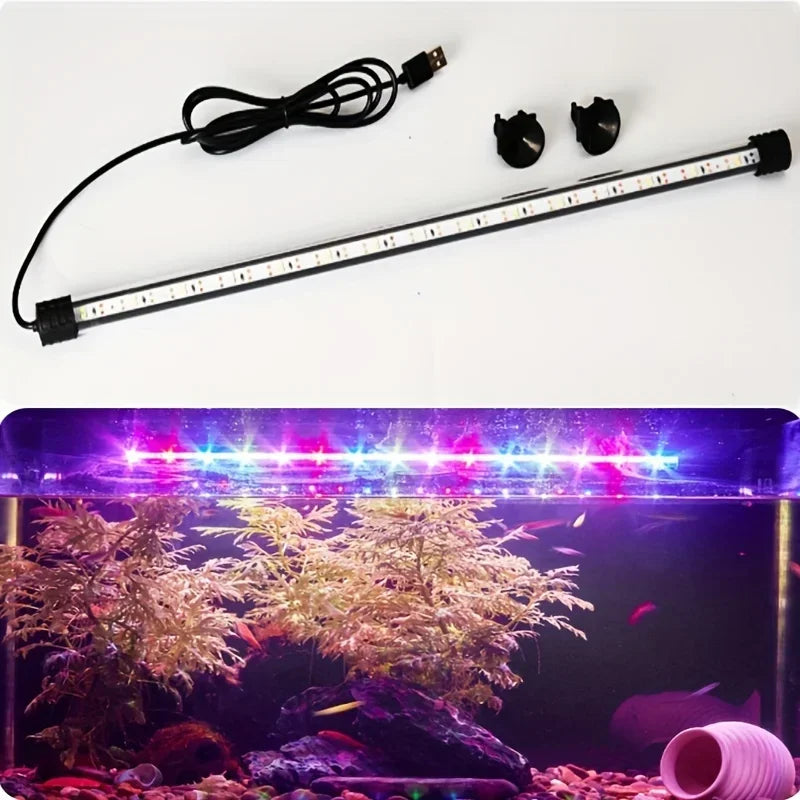 17-47cm USB Waterproof Fish Tank Decorative Plant Grow