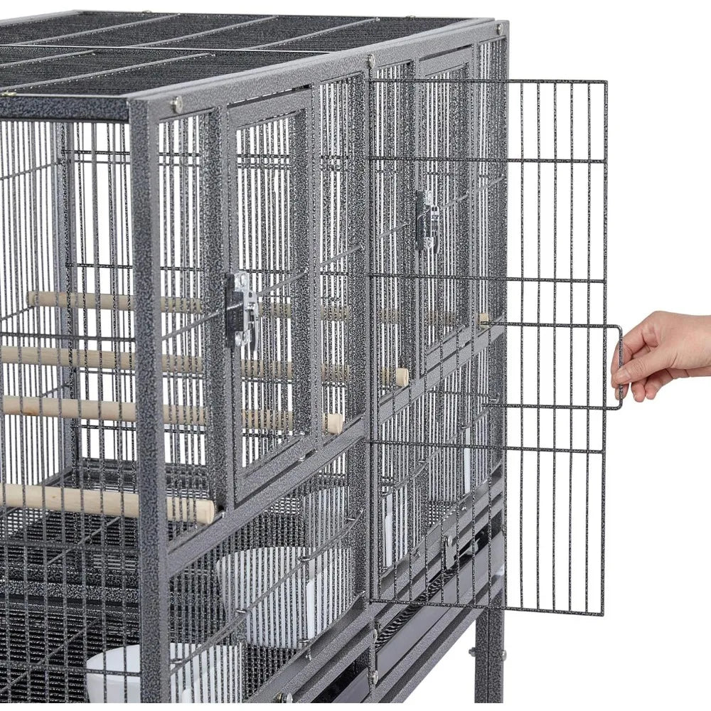 Bird Cage, 41.5 "stackable Separation Rolling Bracket