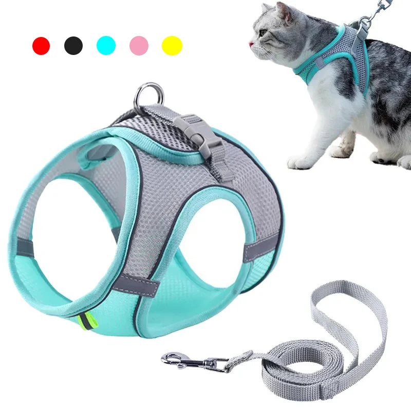 Adjustable Harness Vest Outdoor Walking Lead Leash