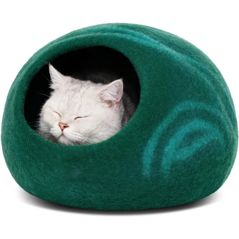 Cat Bed Cave Wool Bed Cats and Kittens