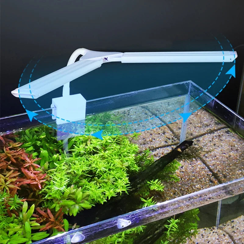 LED Aquatic Plant Grow Full Spectrum Timing Lamp 220-240V 30~70CM 4W 8W 13W