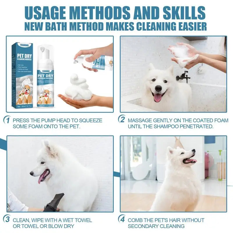 Cleaning Mousse Pet Grooming