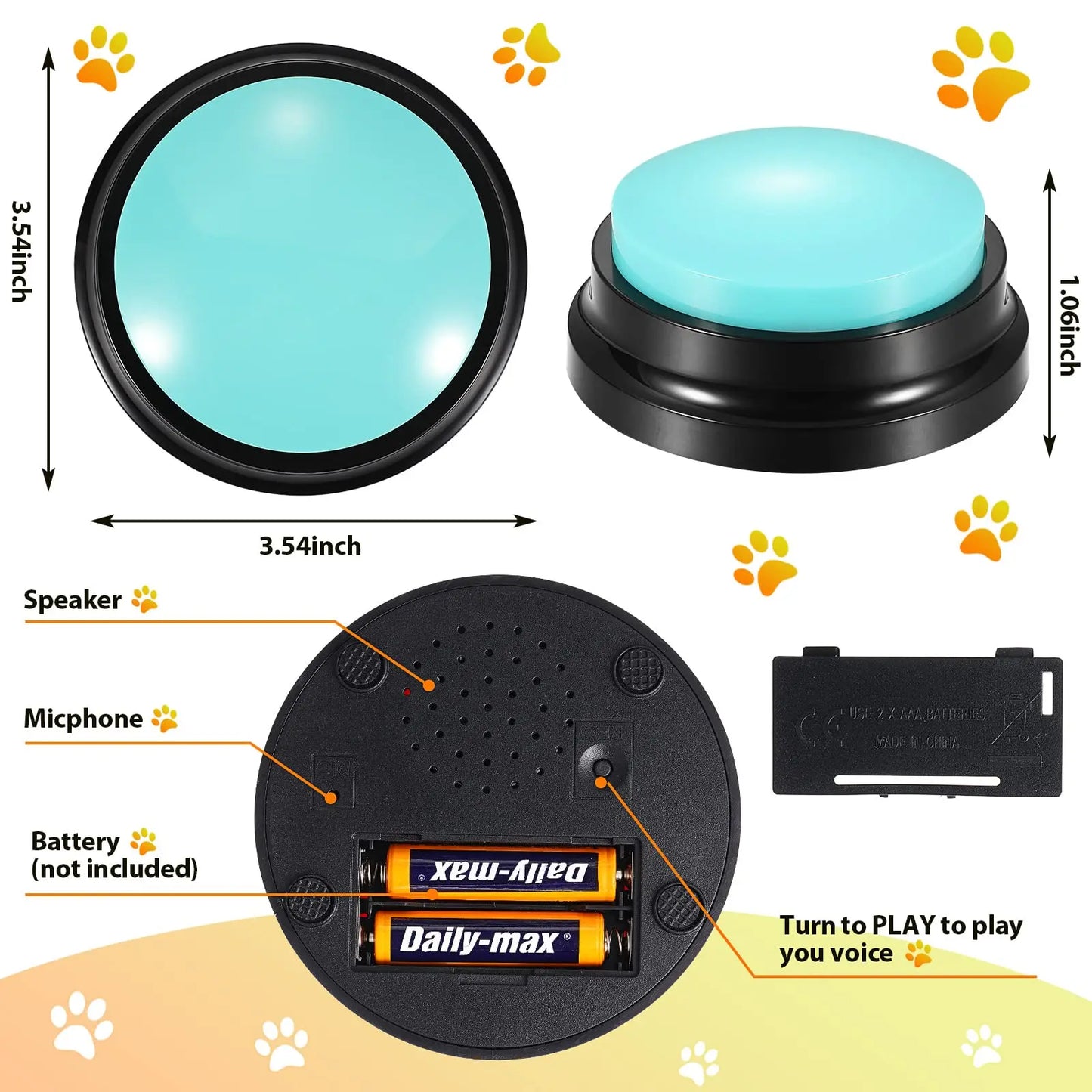 Button Pet Toys Dog Buttons for Communication